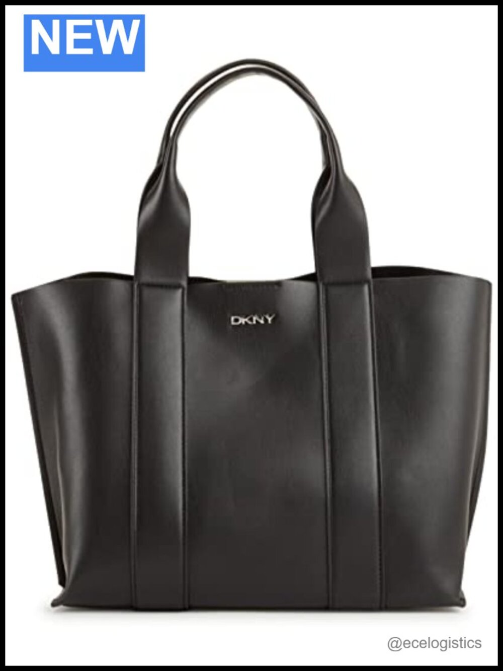 Faux Leather Medium Tote Bag with Adjustable Straps